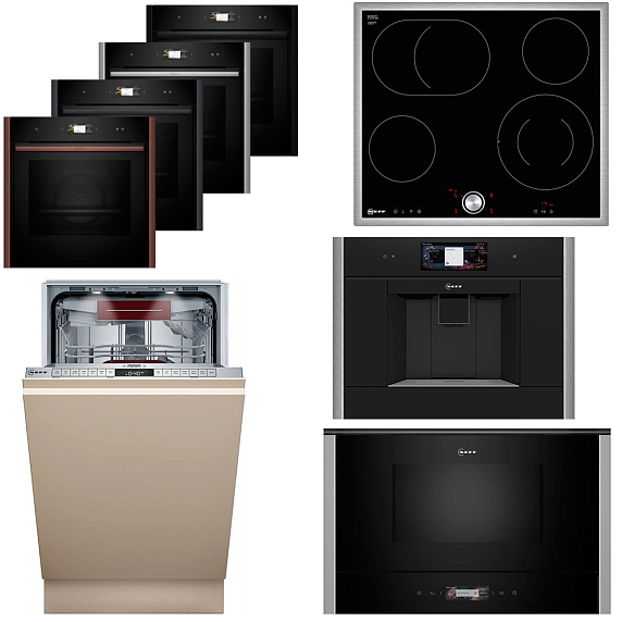 Комплект Neff варочная панель T16BT76N0 + духовой шкаф B69VS7KY0 + микроволновая печь NL4WR21N1 + кофемашина CL4TT11N0 + посудомоечная машина S857ZMX03E preview 1