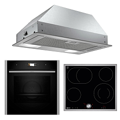 Комплект Neff варочная панель T16BT76N0 + духовой шкаф B64CS31N0 + вытяжка D51NAA1C0