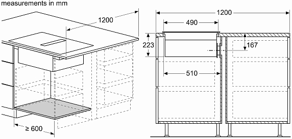 Схема встраивания 9 для Neff T46CB4AX2