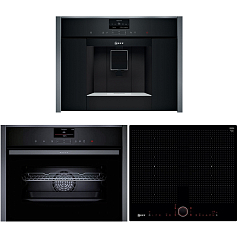 Комплект Neff варочная панель T66PS6RX0 + духовой шкаф с микроволнами C17FS22G0 + кофемашина C17KS61G0