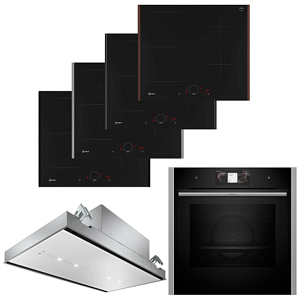 Комплект Neff варочная панель T56YHS1C0 + духовой шкаф B64VT73N0 + вытяжка I94CBS8W0 фото 1 Комплект Neff варочная панель T56YHS1C0 + духовой шкаф B64VT73N0 + вытяжка I94CBS8W0 preview 1