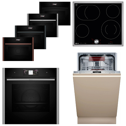 Комплект Neff варочная панель T16BT76N0 + духовой шкаф B64VT73N0 + микроволновая печь C29GR3XY1 + посудомоечная машина S857ZMX03E preview 1