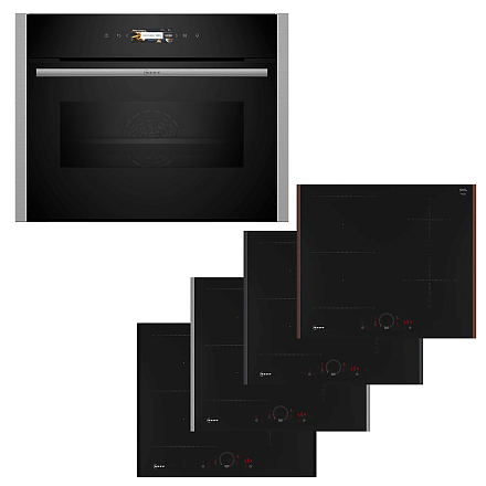 Комплект Neff варочная панель T56YHS1C0 + духовой шкаф с СВЧ C24MR21N0 preview 1