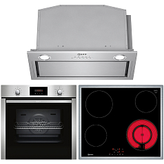Комплект Neff варочная панель T16SBF1L0 + духовой шкаф B2CCG6AN0 + вытяжка D55ML66N1