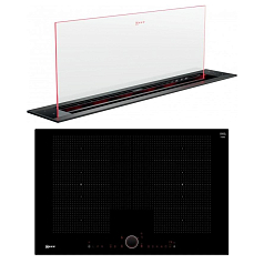 Комплект Neff индукционная варочная панель T68FS6RX2 + кухонная вытяжка I88WMM1S7