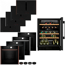 Комплект Neff варочная панель с вытяжкой V57YHQ4C0 + духовой шкаф B69FY5CY0 + винный шкаф KU9213HG0