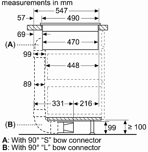 Схема встраивания 5 для Neff T46CB4AX2