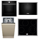 Комплект Neff варочная панель T16BT76N0 + духовой шкаф B64FT33N0 + микроволновая печь NR4WR21N1 + посудомоечная машина S897ZM801E