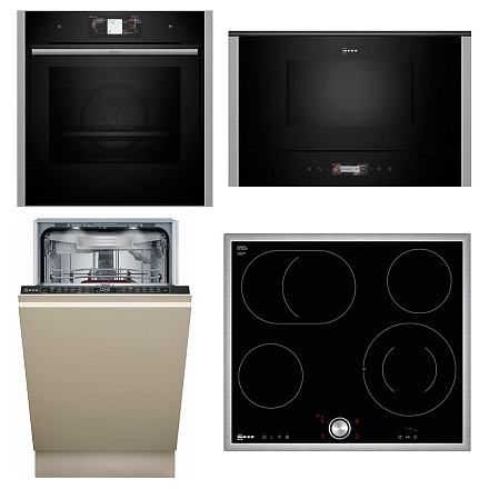 Комплект Neff варочная панель T16BT76N0 + духовой шкаф B64FT33N0 + микроволновая печь NR4WR21N1 + посудомоечная машина S897ZM801E preview 1