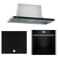 Комплект Neff варочная панель T66TTX4L0 + духовой шкаф B64CS71N0 + вытяжка D49PU54X1