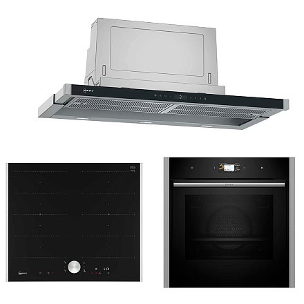 Комплект Neff варочная панель T66TTX4L0 + духовой шкаф B64CS71N0 + вытяжка D49PU54X1 фото 1 Комплект Neff варочная панель T66TTX4L0 + духовой шкаф B64CS71N0 + вытяжка D49PU54X1 preview 1