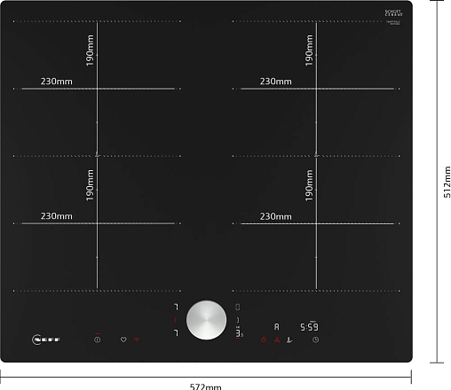 Индукционная варочная панель Neff T66PTX4L0 preview 8