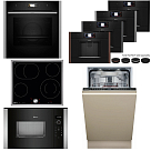 Комплект Neff варочная панель T16BT76N0 + духовой шкаф B64CS71N0 + микроволновая печь HLAWD53N0 + кофемашина CL9TX11X0 + посудомоечная машина S897ZM801E