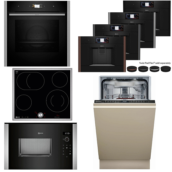Комплект Neff варочная панель T16BT76N0 + духовой шкаф B64CS71N0 + микроволновая печь HLAWD53N0 + кофемашина CL9TX11X0 + посудомоечная машина S897ZM801E preview 1
