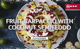 Фруктовое карпаччо с кокосовым семифреддо