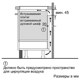 Схема встраивания 3 для Neff T46FD53X2