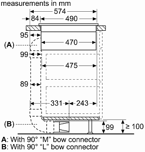 Схема встраивания 11 для Neff T46CB4AX2