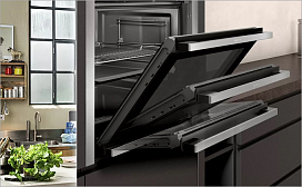 Как снять дверцу духового шкафа Neff